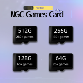 휴대용레트로게임기 옛날게임기 가정용 미니 TF 게임 카드 오딘 2 프로 라이트 NGC 박스, 7.20 games cad, 없음