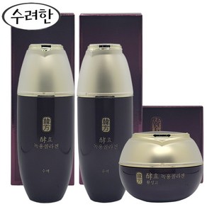 수려한 효 녹용콜라겐 3종 수액 140ml + 유액 140ml + 활성진액 주름+미백 탄력케어, 1세트