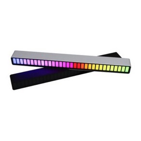 장우컴퍼니 RGB 이퀄라이저 무선 LED 자석 스틱바 블랙, 1개