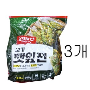 요리하다 사옹원 고기깻잎전 아이스포장무료 반품불가, 300g, 3개