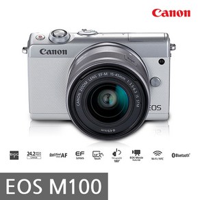 캐논 정품 EOS M100+22mm 기본 단렌즈 포함 k, 블랙, 8GB 고급형