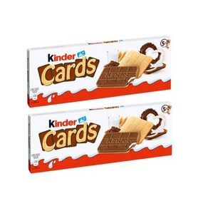 Ferrero Kinder Cards waffle in biscuit 페레로 킨더 초콜릿 카드 와플 128g 2개