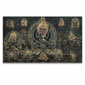 부처님 그림 신당 Thangka Buddha 티베트 인도 중국 종교 스타일 캔버스 인쇄 벽 아트 거실 인테리어 홈 데코