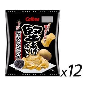 Calbee 카타아게 감자칩 블랙페퍼맛 65g 12개