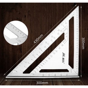 풀 알루미늄 직각삼각자 18.8cm 또는 30cm, 1개