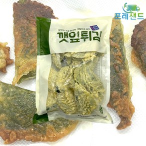 냉동 깻잎튀김 깻잎전 깻잎 대용량 분식집 사이드메뉴, 1개, 1kg