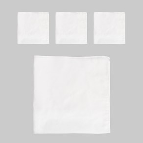 [모핸] 손수건 꾸미기 (염색용손수건) 4개, 대(50cm×50cm)