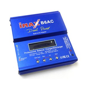 IMAX B6AC 80W 밸런스충전기 LI-PO 배터리 밸런싱, B6AC 충전기 + T 플러그, 1개