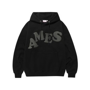 [국내매장판] 아메스 월드와이드 후드티 BIG TYPO HOODIE BLACK 157626