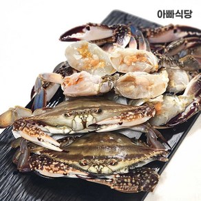 아빠식당 속살이 꽉찬 국내산 손질 꽃게 2절 (냉동), 1개, 1kg