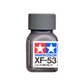 (80353) 타미야 에나멜 도료 XF-53 뉴트럴 그레이 무광 10ml, 1개