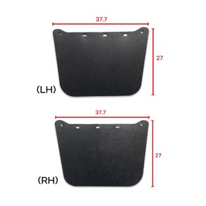 포터2 흙받이고무(뒤) 흙고무(후) 휀다흙받이 좌우선택 개당 국산 순정호환용 37.7*27