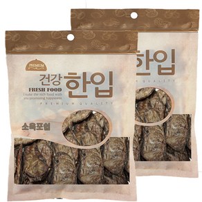 1+1 수제명가 셰프시리즈 건강 한입 애견간식, 50g, 2개, 소 육포쉽