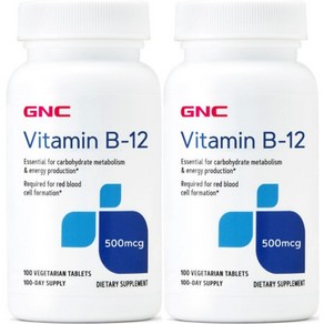 GNC 비타민 B12 500mcg, 100정, 2개, 100정