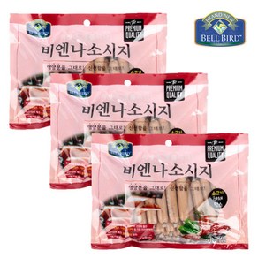 [밸버드] [펫 파라다이스]비앤나 소시지 소고기야채 30p(450g)*3개, 450g, 3개