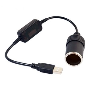 담배 라이터 소켓 USB 수-암 담배 라이터 어댑터 변환기 자동차 전자 액세서리 1 개 5V 2A USB-12V, Black, 1개