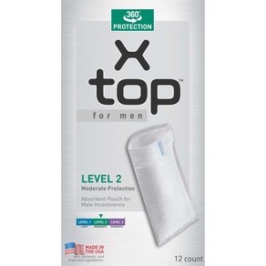 X-TOP 2단계 / 엑스탑포맨/ 남성골무형기저귀, 중형, 1세트, 12매입