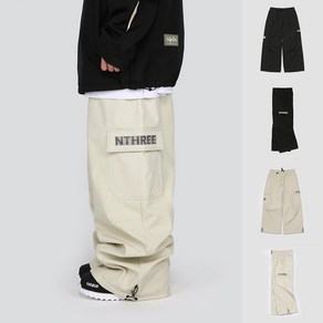 엔쓰리 2425 NNN 3L VELLA WIDE CARGO PANTS 스노우 보드복 팬츠