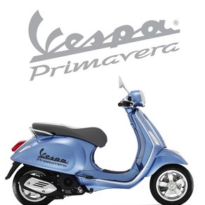 오토바이 데칼 스티커 Vespa 베스파 프리마베라, M, 옐로우, 1개