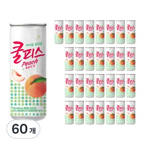 동원 마시는유산균 쿨피스 복숭아맛, 230ml, 60개