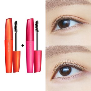 [1+1] 데자뷰 번짐없는 블랙 마스카라 (교차 증정) / 롱래쉬 볼륨 컬링, 킵스타일_블랙+(증정)래쉬넉아웃_블랙, 1개