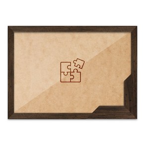 퍼즐 맞춤액자 고급형 슬림 우드 월넛 [가로세로 더한 값의 범위 92~125.9cm], 1개
