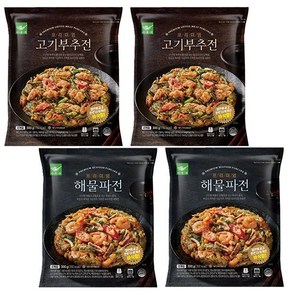 사옹원 프리미엄 고기부추전 300G X 2 + 해물파전 300G X 2, 1개