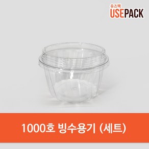 일회용 빙수용기 1000호 세트 60개 팥빙수 배달, 1개