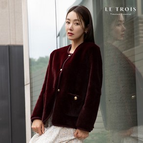 [KT알파쇼핑][LE TROIS]24FW 르투아 에코퍼자켓+머플러 SET