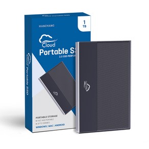 한창코퍼레이션 portable 외장 SSD 블랙 512GB