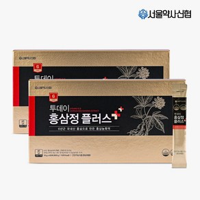 [서울약사신협] 6년근 투데이 홍삼정 플러스 60포 2세트 /쇼핑백증정, 600g, 2개