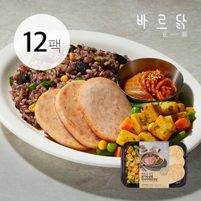 바르닭 바른도시락3 - 닭가슴살햄&현미야채영양밥, 260g, 12개