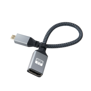 [BD831] Coms 마이크로 HDMI 변환 케이블 젠더 HDMI F to Mico HDMI M 4K 60Hz UHD 20cm, 1개
