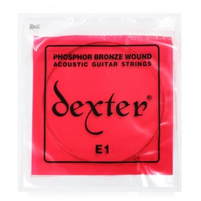 (지엠뮤직_통기타줄) Dexter 덱스터통기타 낱현1번줄 E-1 (1번줄) string 낱줄 스트링