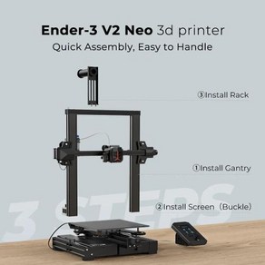 CREALITY 3D 프린터 엔더 3 V2 NEO CR 터치 자동 베드 풀 메탈 보우덴 압출기 32 비트 크리얼리티