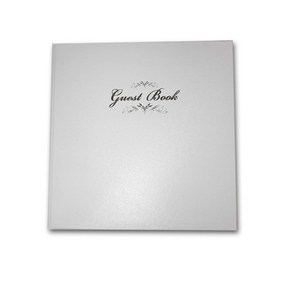 웨딩포 방명록 화이트 양장본 결혼식방명록 Guest Book white