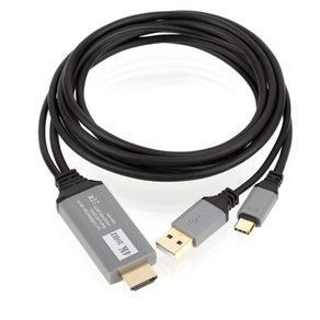 USB3.1 타입C to HDMI 케이블 2미터 스마트폰 충전 지원 NEXT-2244TCH, 단품, 1개