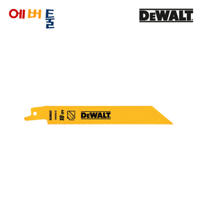 디월트 DW4811 DWAR618 일반 컷쏘날 중간 금속 6인치 18TPI 낱개, 1개