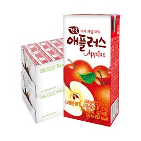 건국유업 애플러스 190ml 48팩 24팩 2박스, 48개