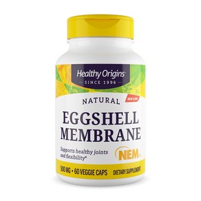 Healthy Oigins Eggshell Membane Joint Suppot 헬시 오리진 에그셀 멤브레인 500mg 조인트 서포트 60베지 캡슐, 1개, 60정