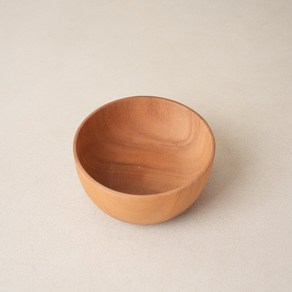 oood 우드 샐러드볼 나무 요거트 비빔기 원형 5종 (택1), L (15.5X6cm), 1개