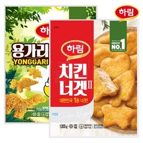 [퀴클리몰] 하림 용가리 치킨 1kg + 치킨너겟2 1kg, 2개