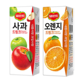 델몬트 사과 + 오렌지팩 190ml 각24개