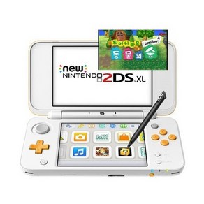 [중고][3DS] 뉴 new 2DS XL 화이트 오렌지 휴대용 게임기 국내판 닌텐도 튀어나와요 동물의숲 튀동숲