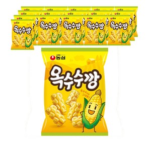 농심 옥수수깡 과자, 70g, 16개