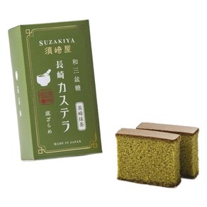 Suzakiya Co Ltd 와삼본당 나가사키 카스텔라 말차, 1개, 170g