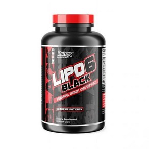 Nutex Reseach Lipo6 블랙 팻 버너 Hydoxycut 체중 감량 120정, 1개