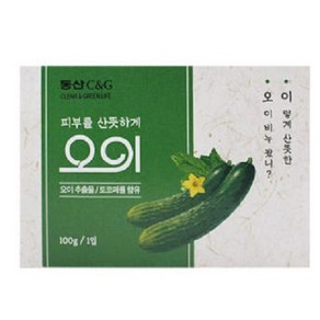 동산씨앤지 오이 비누, 100g, 15개