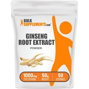 BulkSupplements.com Ginseng Root Extact Powde - Ginseng Supplement Ginseng Hebal Supplements Pa, 1.75 Ounce (Pack of 1), 1개, 50g