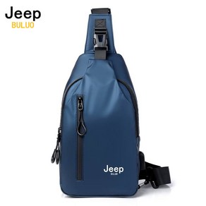 JEEP BULUO 남성 가슴가방 캐주얼 슬링백 여행용 캐리어 코르스 바디백 남성 방수 어깨 크로스 바디백 나일론